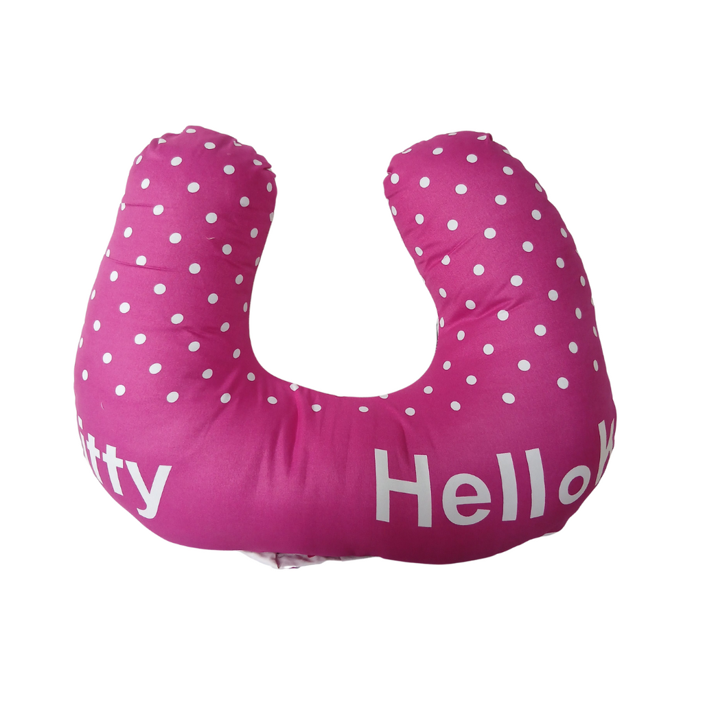 Tridarling Fiber Breastfeding Pillow - Pink with White Polka Dots TFBP2 Age- Newborn & Above