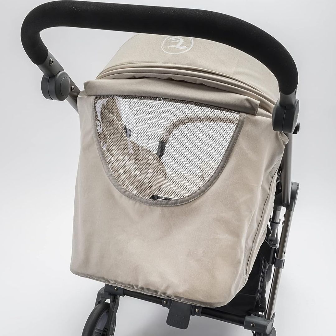 Twistshake Baby All Covered Stroller with Accessories Beige Age- 1 Months & Above( Holds upto 50 Kgs)
