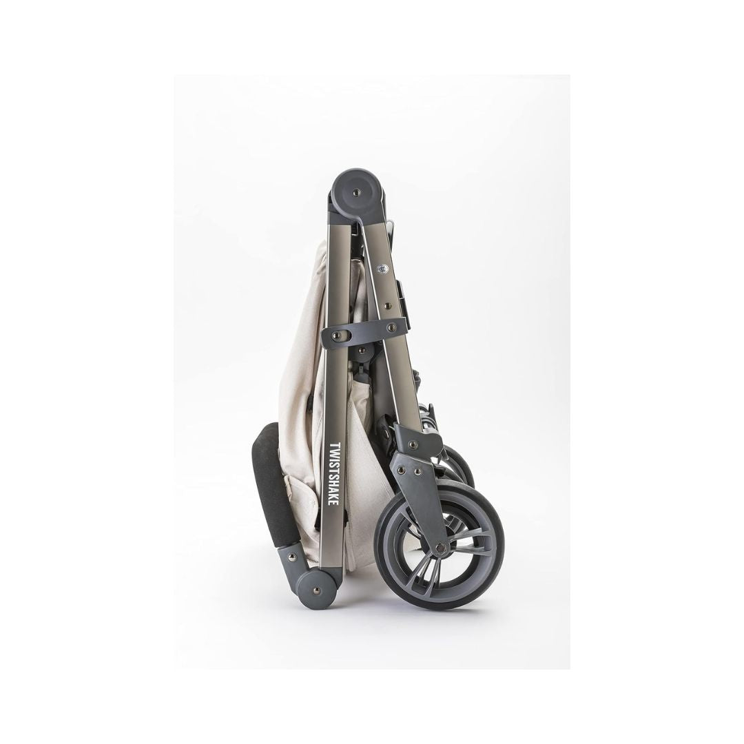 Twistshake Baby All Covered Stroller with Accessories Beige Age- 1 Months & Above( Holds upto 50 Kgs)