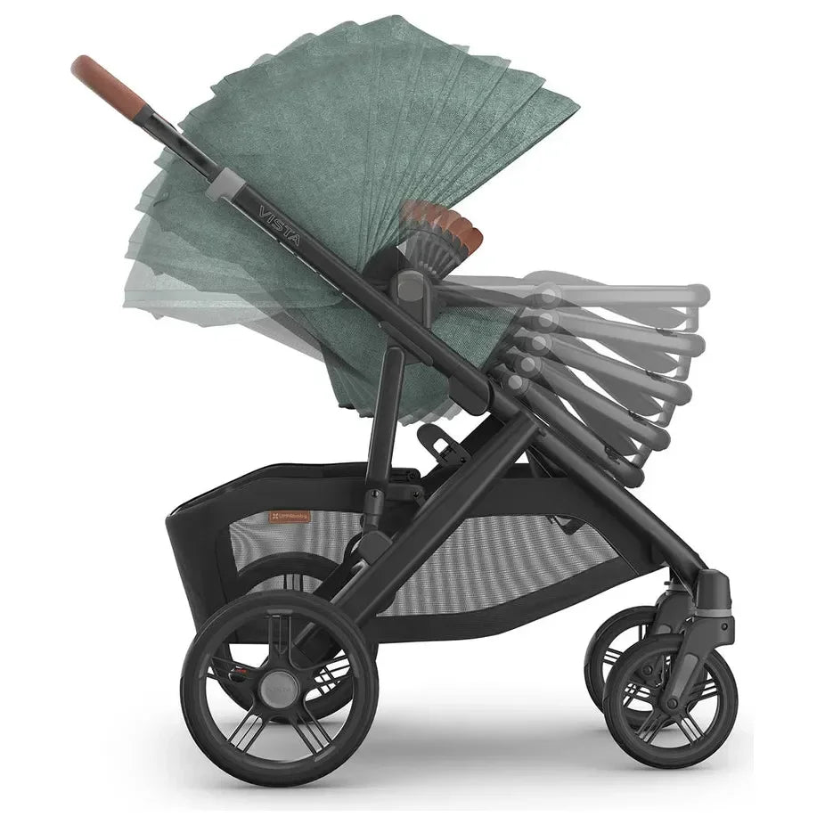 uppababy emmett green UPPAbaby Carrycot Emmett Green Mélange Silver UP0179 Age- Newborn to 4  Years