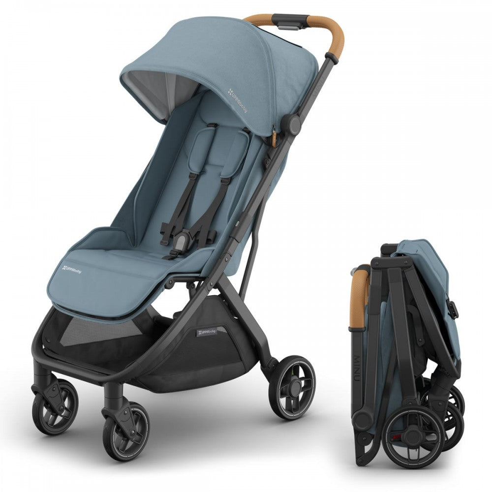 UPPAbaby Minu V3 Stroller Dillan Stone Blue 0803-MIN-EU-DIL Age- 6 Months up to 15 kg