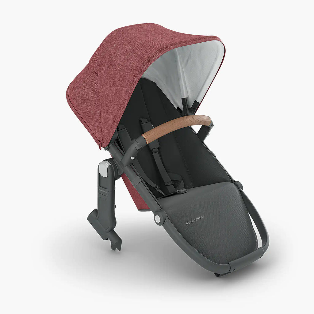 UPPAbaby Rumbleseat V2 Lucy Rosewood Mélange Carbon Frame Saddle Leather UP0032 Age- Newborn to 4 Years