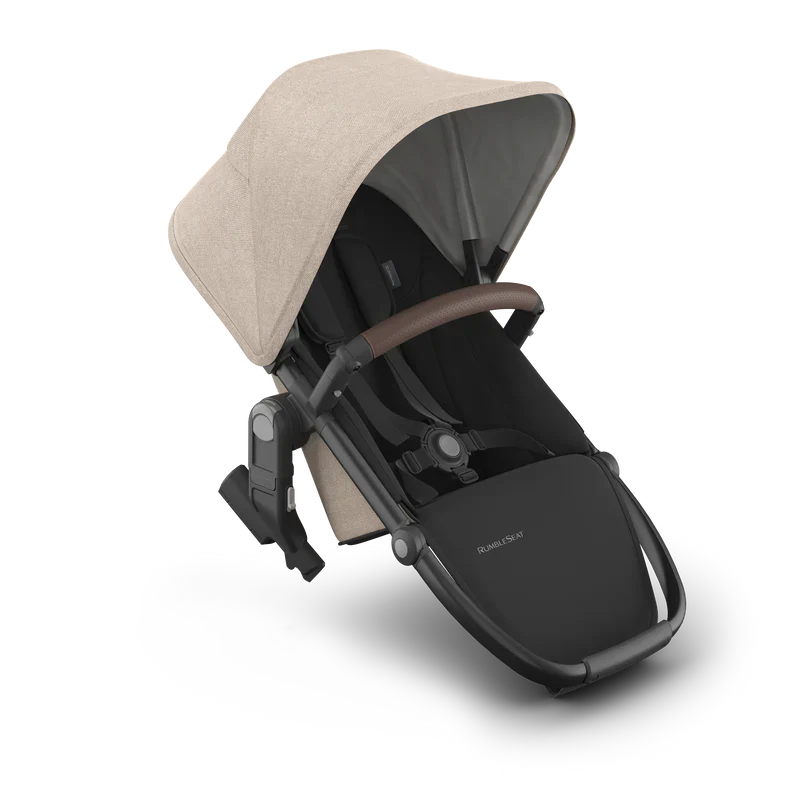uppababy rumble seat liam UPPAbaby Rumbleseat V3 Liam Oat MélangeCarbon Frame Chestnut Leather UP0221  Age- Newborn upto 9 kg