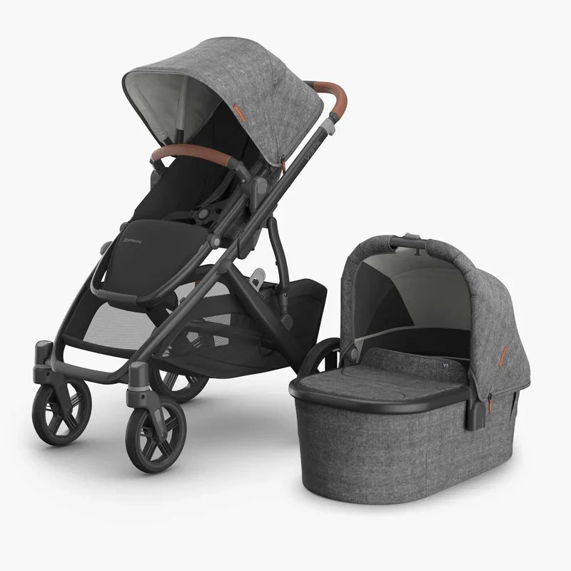 UPPAbaby Vista V3 Stroller Greyson Charcoal Mélange 0303-VIS-EU-GRY Age- Newborn to 4 Years