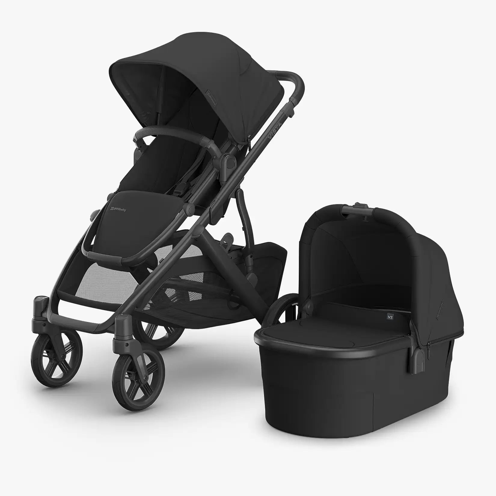 UPPAbaby Vista V3 Stroller Jake Charcoal 0303-VIS-EU-JKE Age- Newborn to 4 Years