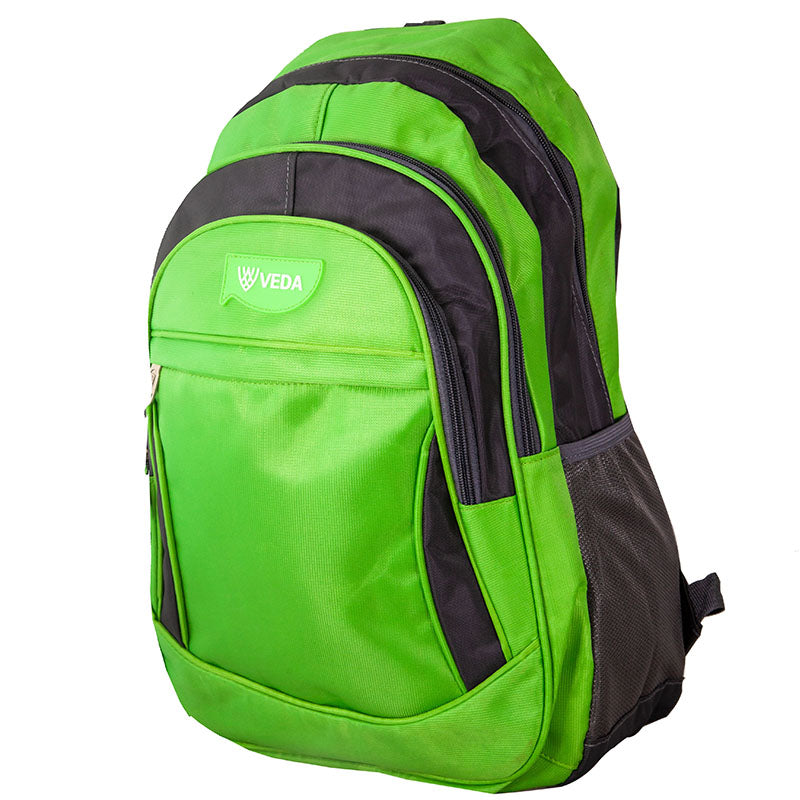 Veda School Bag BGS77-01 Green Age- 8 Years & Above