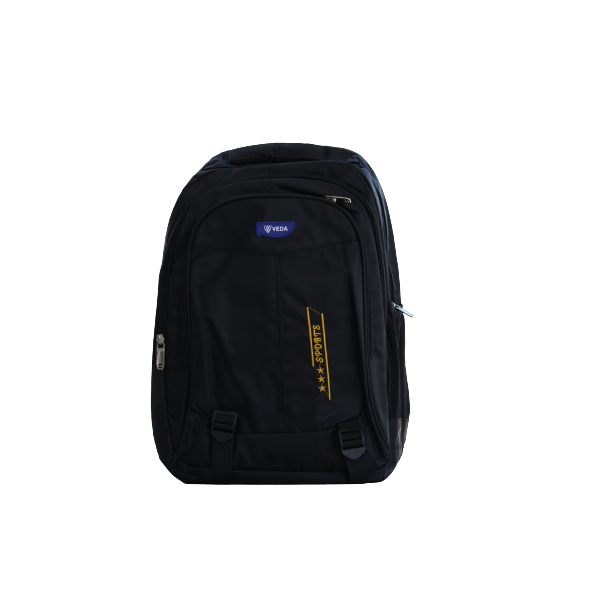 Veda School Bag BGS77-04 Black with Blue Age- 8 Years & Above