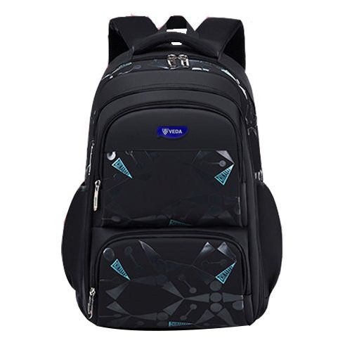 Veda School Bag BGS88-03 Black Age- 8 Years & Above