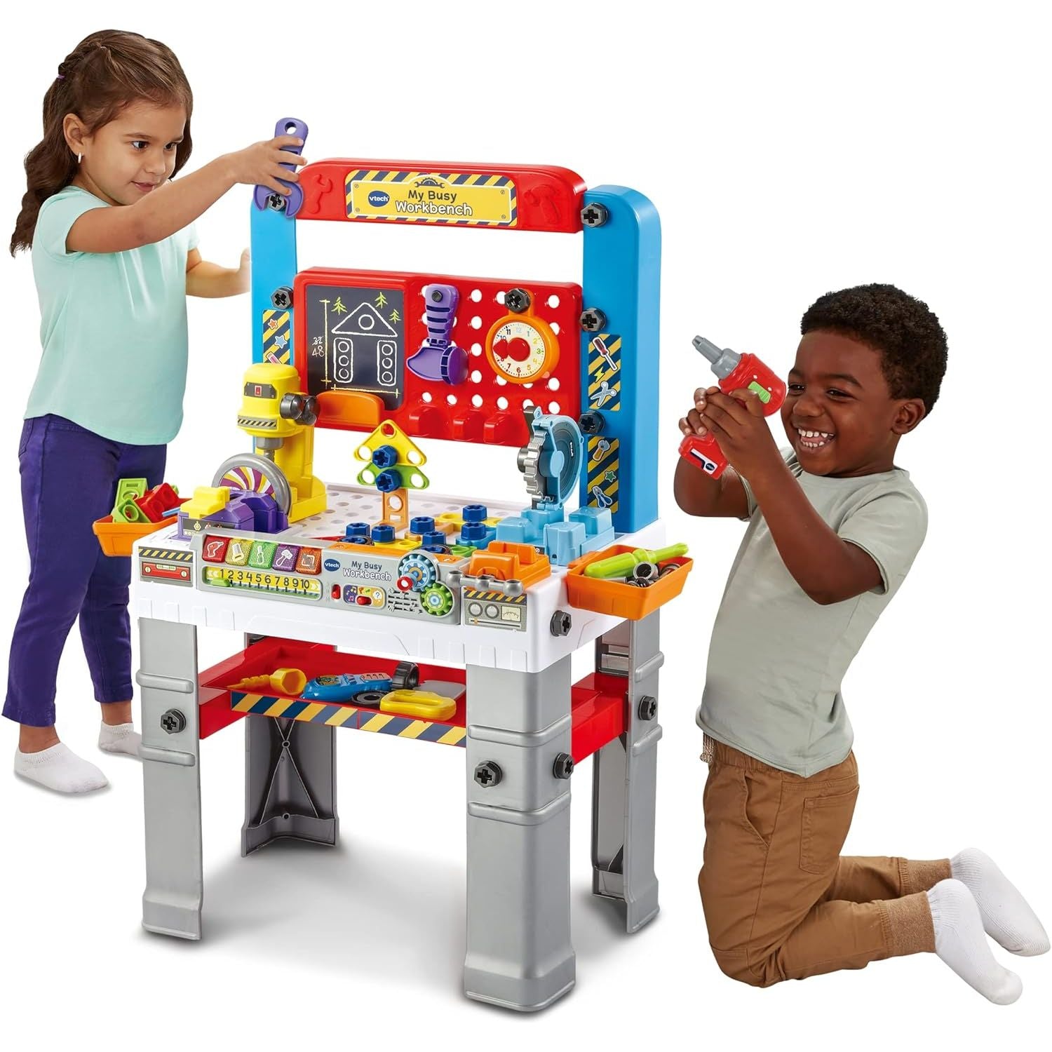 Vtech Kids My Busy Workbench 119 Pieces Multicolor Age- 3 Years to 6 Years