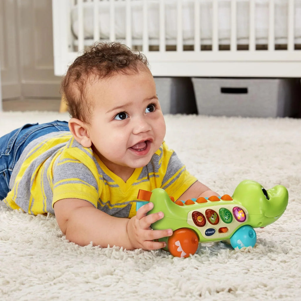 Vtech Squishy Spikes Learning & Musical Alligator Age- 8 Months & Above ...