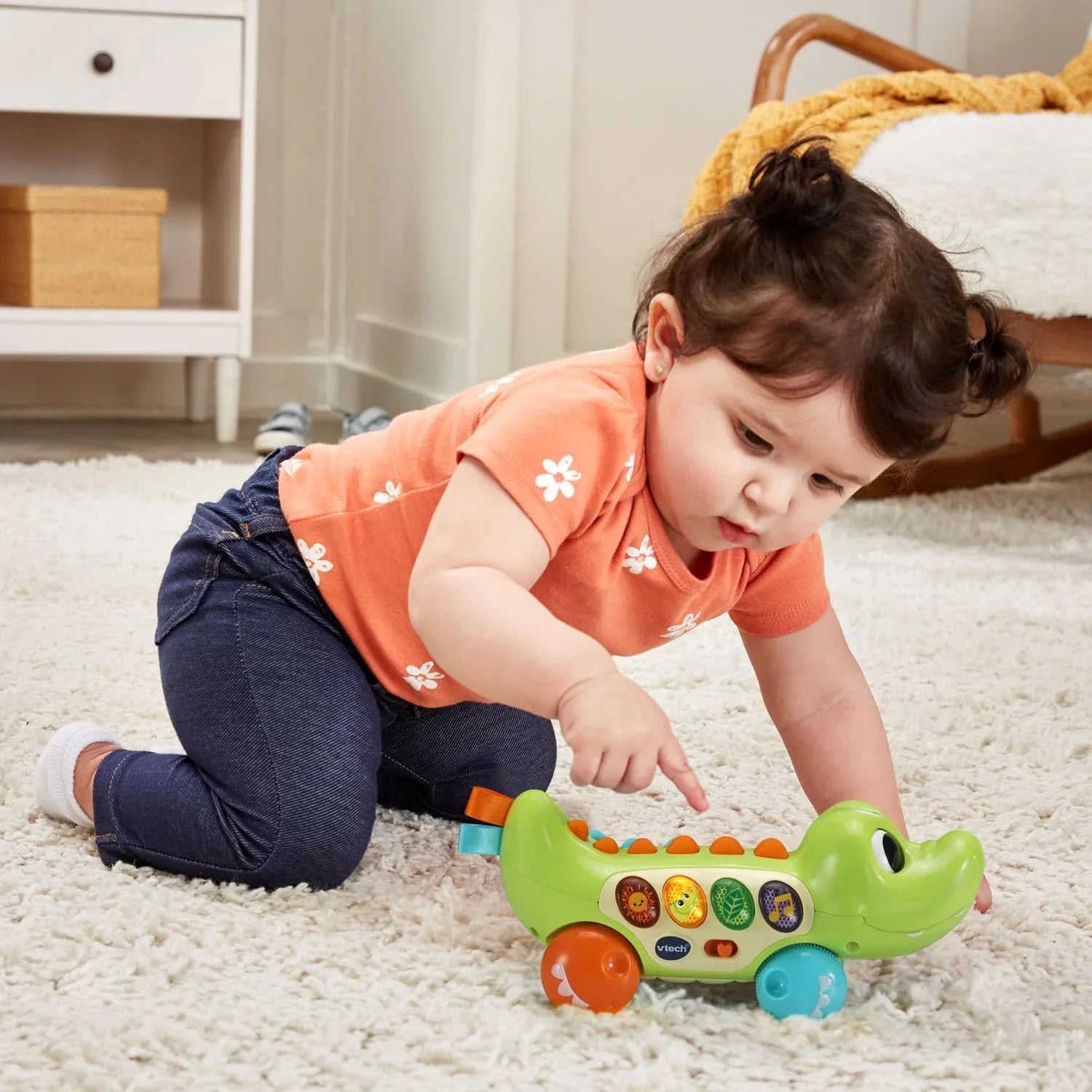 Vtech Squishy Spikes Learning & Musical Alligator Age- 8 Months & Above ...