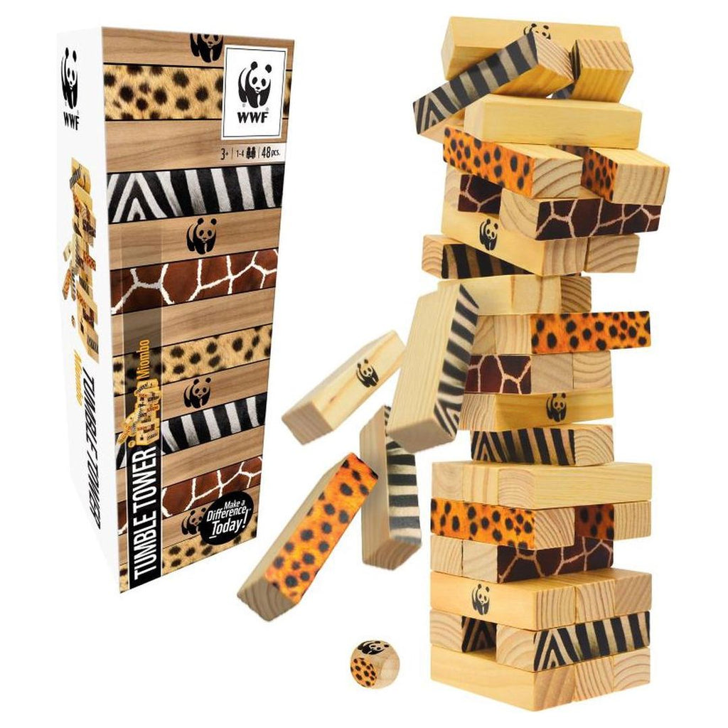 WWF Miombo Tumbling Tower Game Age- 3 Years & Above