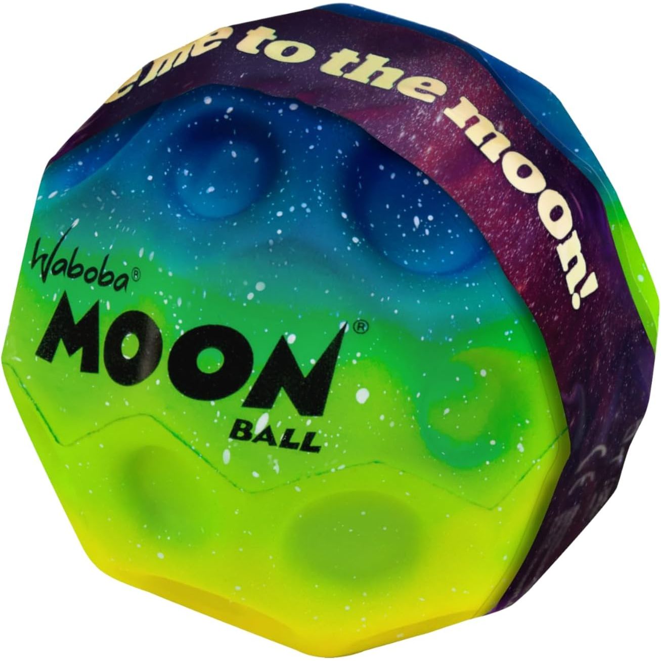 Waboba Moon Ball Gradient Hyper Bouncy Ball for Kids & Adults, Outdoor Throw & Catch Play Age- 3 Years & Above