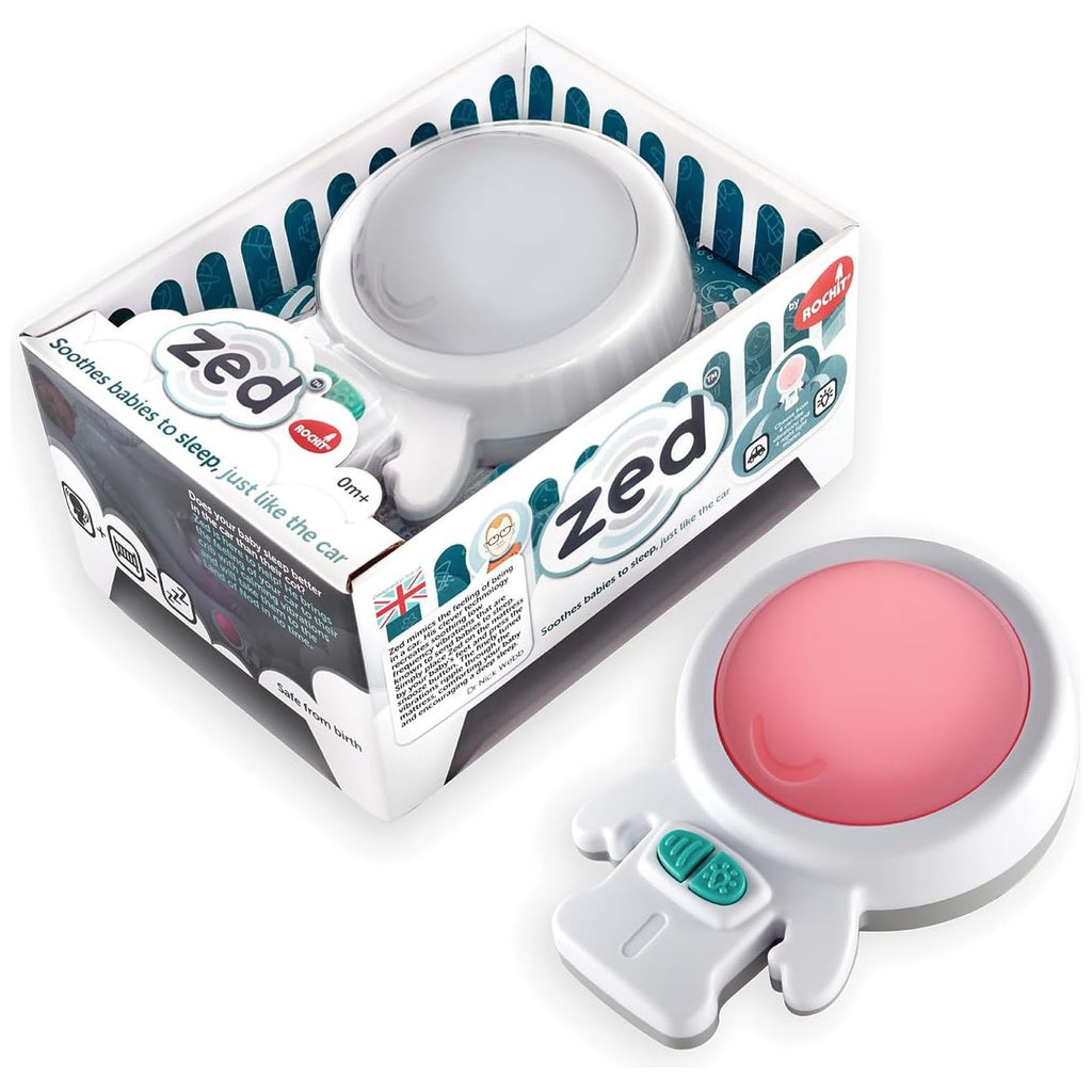 Rockit Zed Award-Winning Vibration Sleep Soother and Night Light White White Age- Newborn & Above