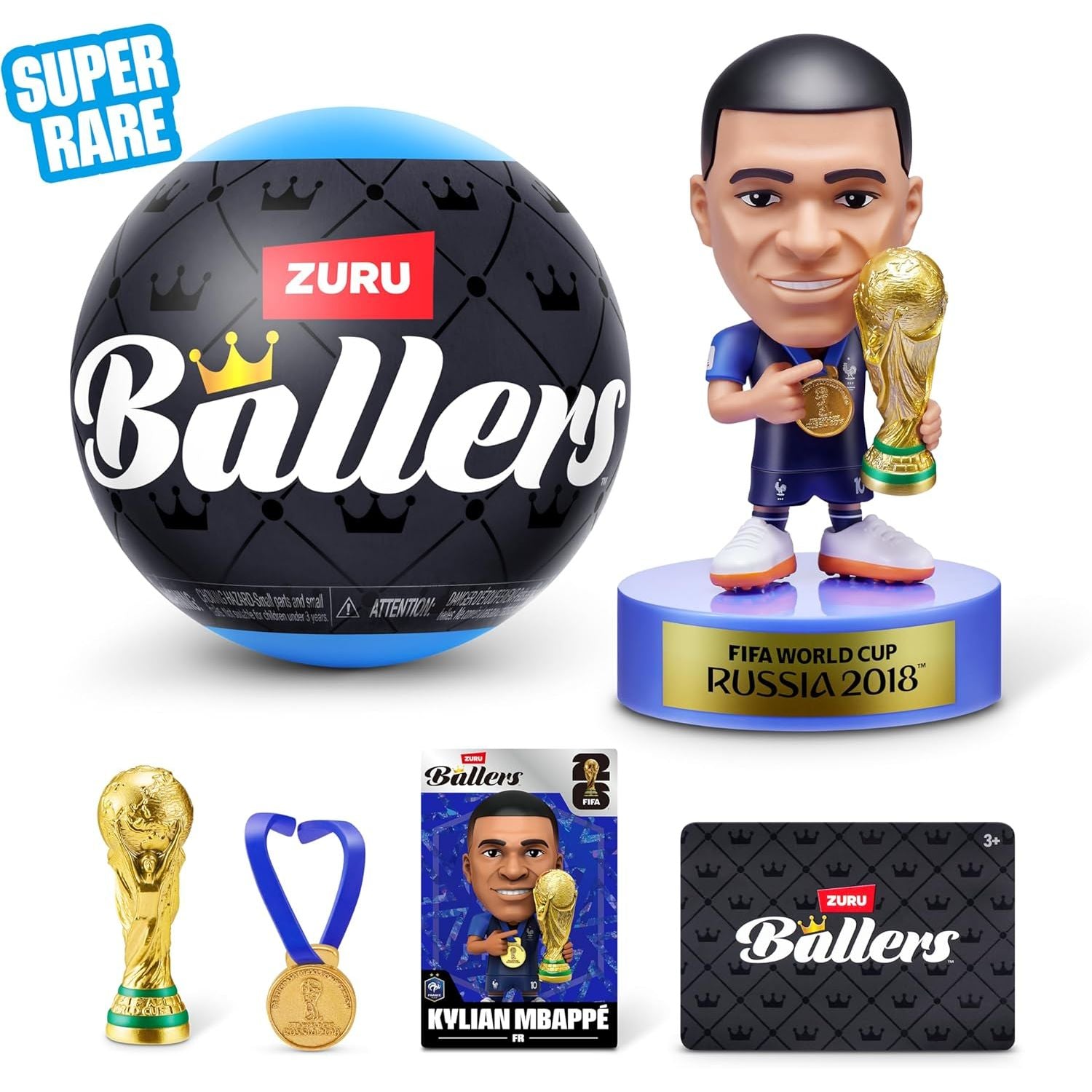 Zuru FIFA Ballers Capsule Surprise Collectible Capsule for Kids, Mystery Mini Toy Figures, Unboxing Play Age- 3 Years & Above