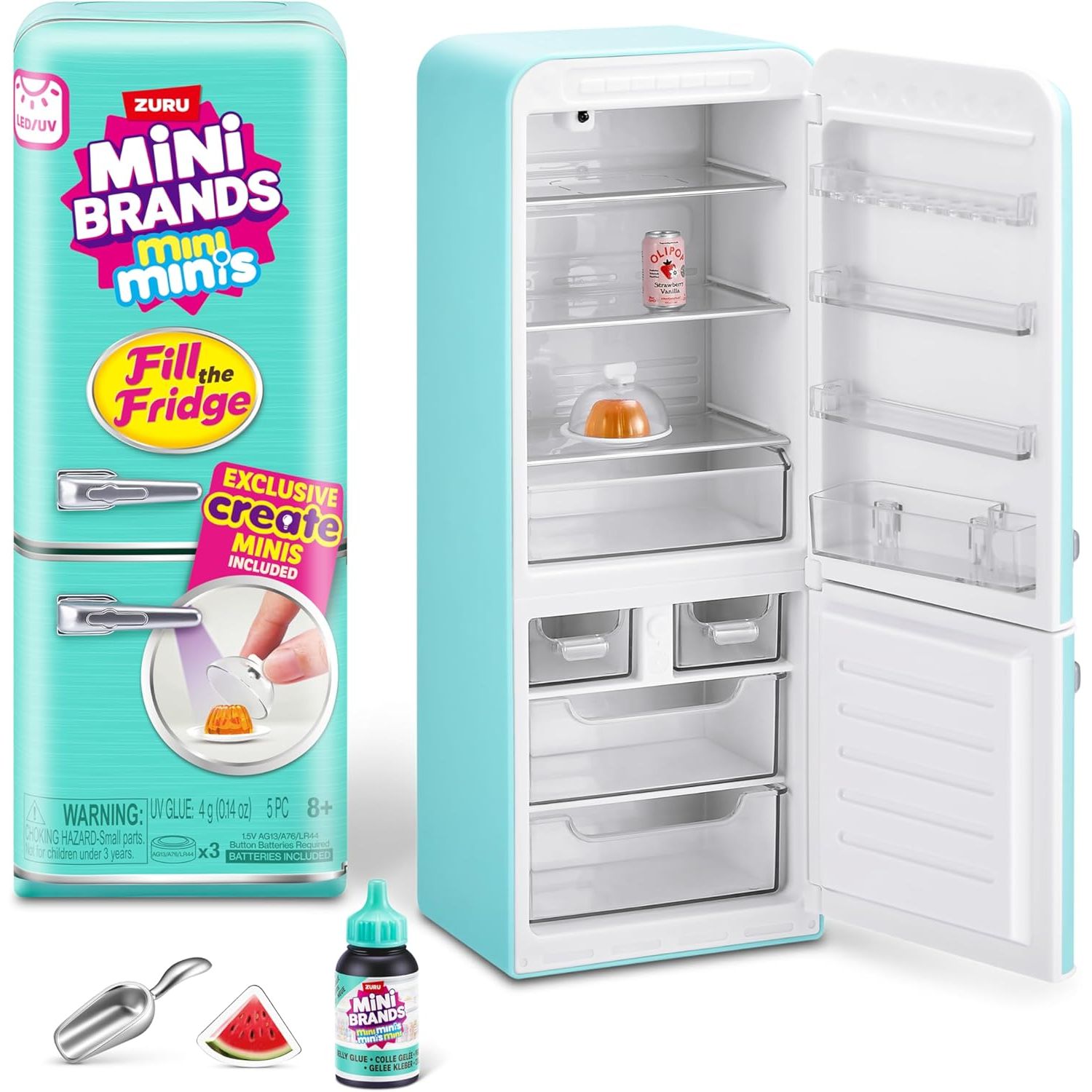 Zuru Mini Brand Fill The Fridge Surprise Collectible Capsule for Kids, Mystery Mini Toy Figures, Unboxing Play Age- 3 Years & Above
