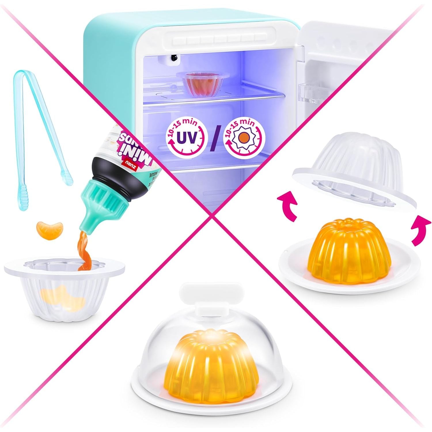 Zuru Mini Brand Fill The Fridge Surprise Collectible Capsule for Kids, Mystery Mini Toy Figures, Unboxing Play Age- 3 Years & Above