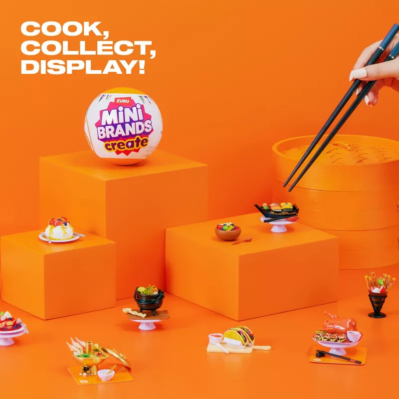 Zuru Mini Brand Master Chef Surprise Collectible Capsule for Kids, Mystery Mini Toy Figures, Unboxing Play Age- 3 Years & Above