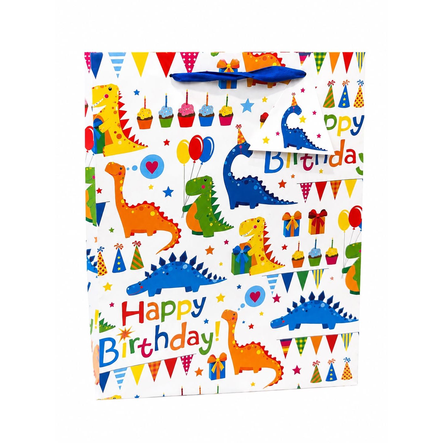 Pibi Happy Birthday Jungle Themed Gift Bags Large ( 26 x 11 x 32 cm)