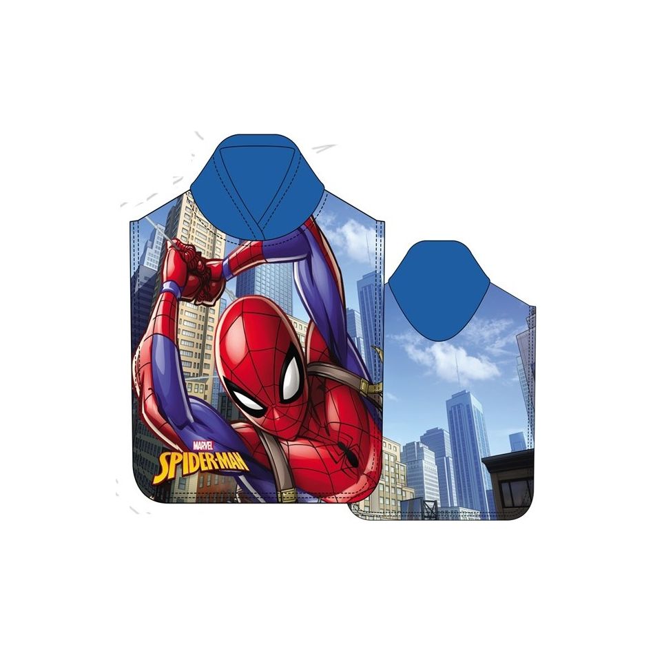 Spiderman Kids Microfiber Kids Poncho (55X110 cm) NW1226 Age- 3 Years & Above