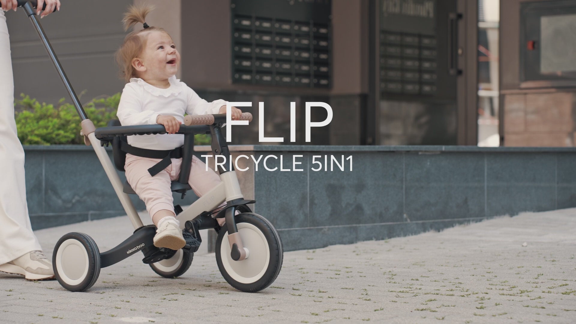 Kikkaboo 5-in-1 Flip Kids Tricycle Army Green Age- 12 Months to 5 Years