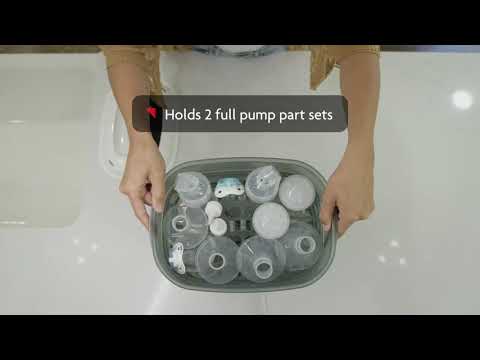 Baby Brezza One Step Advanced Baby Bottle Sterilizer and Dryer White/Grey Age- Newborn & Above
