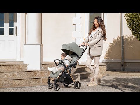 Kikkaboo Eden Autofolding Pushchair Black Age-Newborn & Above (Holds upto 22 Kg)
