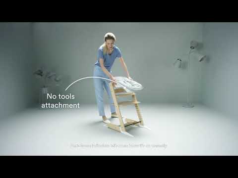 Stokke Tripp Trapp Newborn Set- Converting High Chair into Craddle Grey Age- Newborn & Above