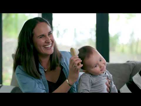 Haakaa Goat Baby Brush & Comb Set Cream Age-3 Months to 12 Months