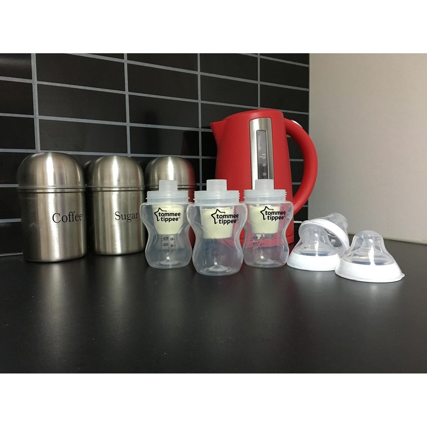 tommee tippee milk powder dispensers pack of 6 transparent age- newborn & above