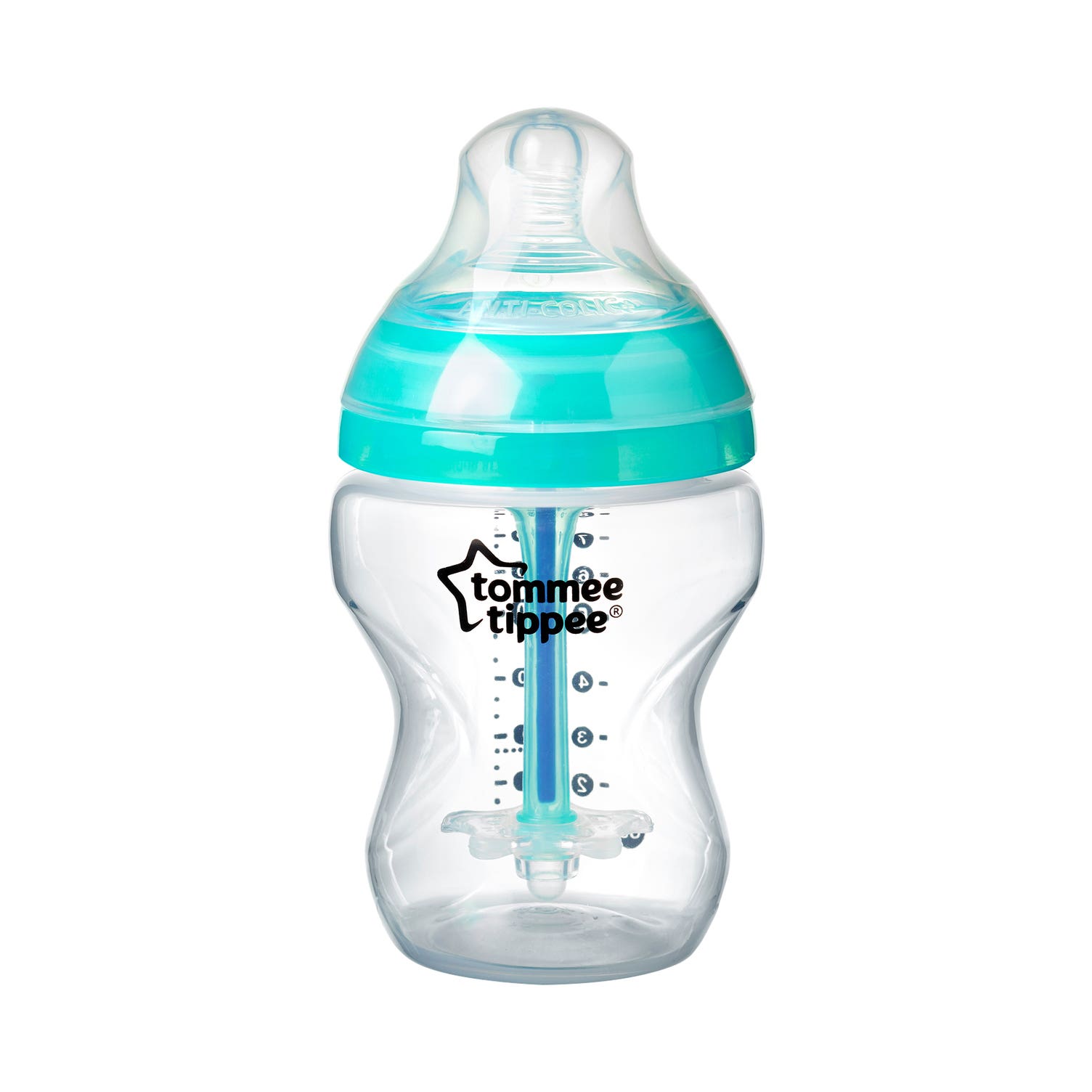 tommee tippee natural start  advanced anti-colic slow flow feeding bottle 260ml age- newborn & above