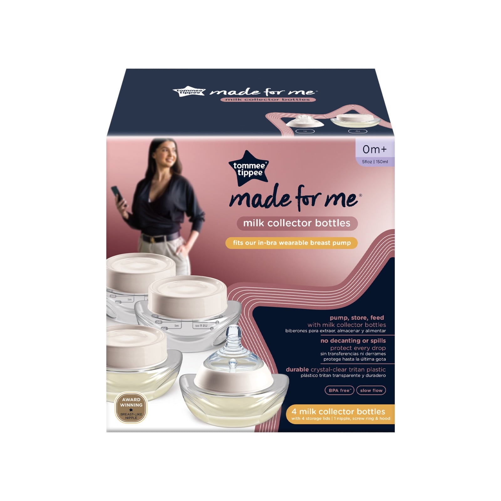 tommee tippee wearable milk collectors pack of 4  