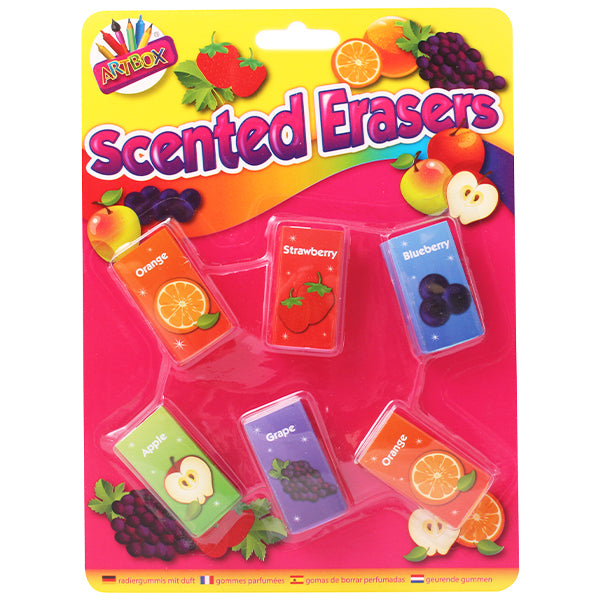 Artbox Scented Erasers Assorted 6 Pack Age-3 Years & Above