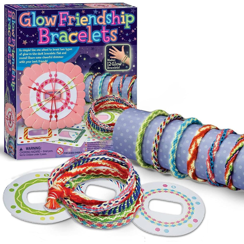 4M Creative Crafts Glow Friendship Bracelets Multicolor Age- 5 Years & Above