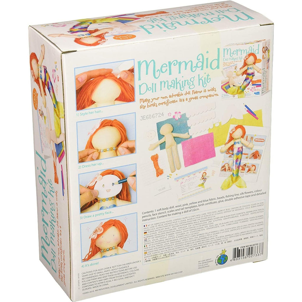 4M Doll Making Kit Mermaid  Multicolor Age- 8 Years & Above