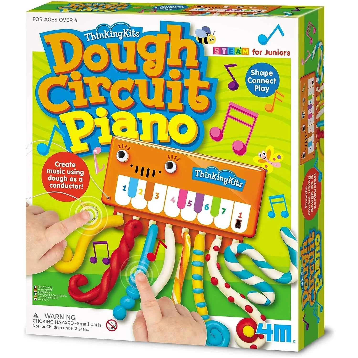 4M Dough Circuit Piano Multicolor Age- 5 Years & Above