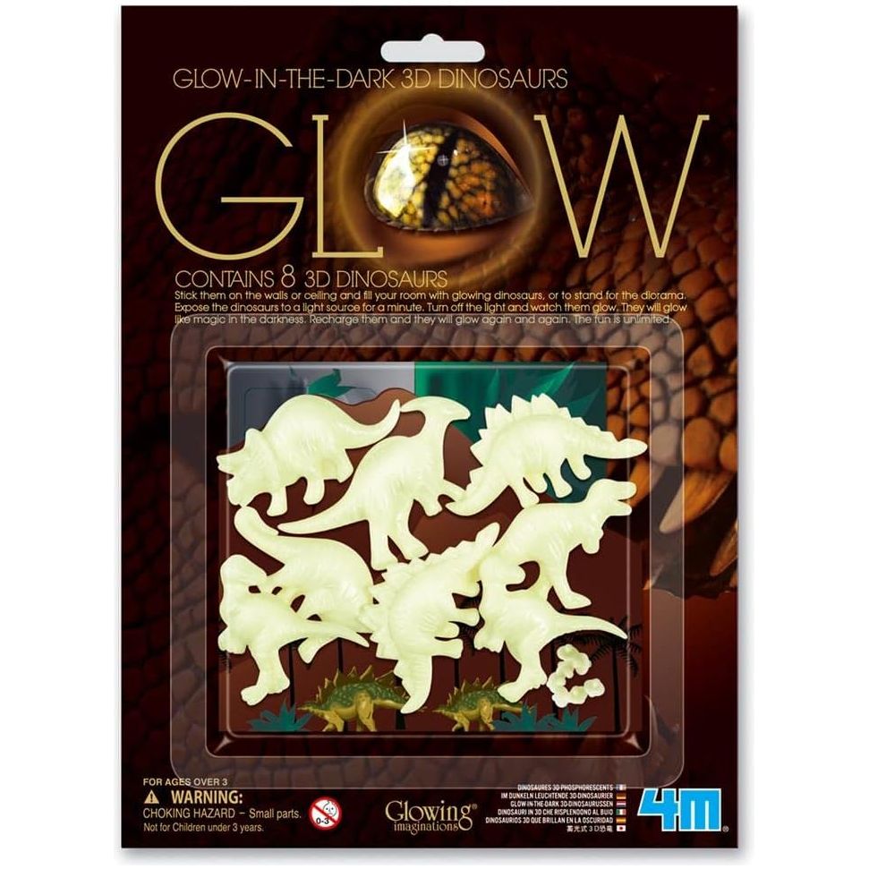 4M Glow in the Dark 3D Dinosaur Multicolor Age- 5 Years & Above