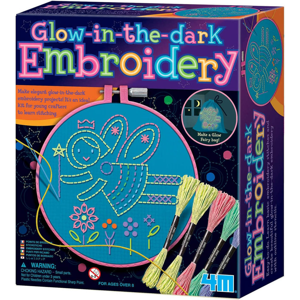 4M Glow in the Dark Embroidery Kit 8Y+