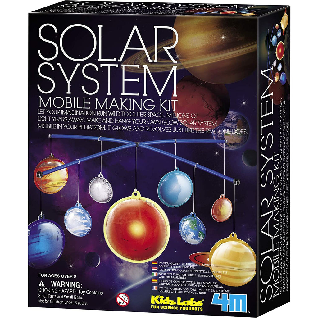 4M Glow in the Dark Solar System Mobile Making Kit 8Y+