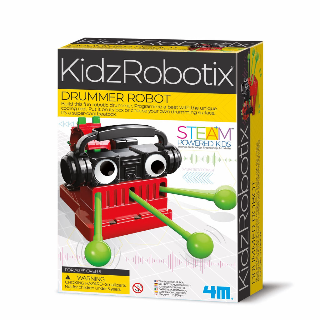 4M Kidz Robotix Drummer Robot Multicolor Age-5 Years & Above