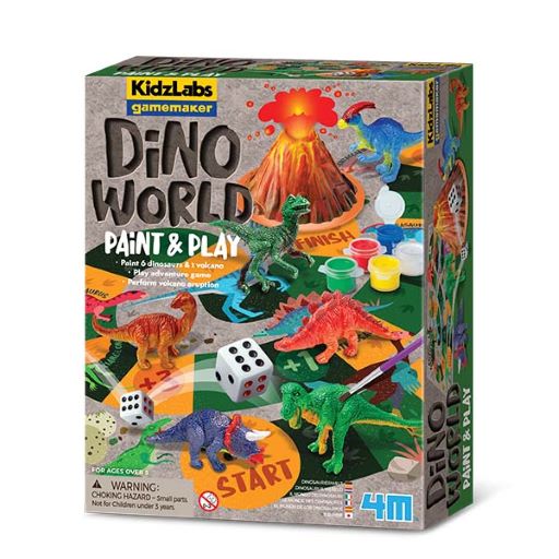 4M Kidzlabs-Gamemaker Dino World Paint And Play Multicolor Age-5 Years & Above