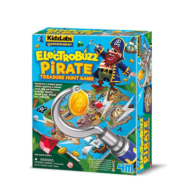4M Kidzlabs Gamemaker Electrobuzz Pirate Treasure Hunt Multicolor Age-8 Years