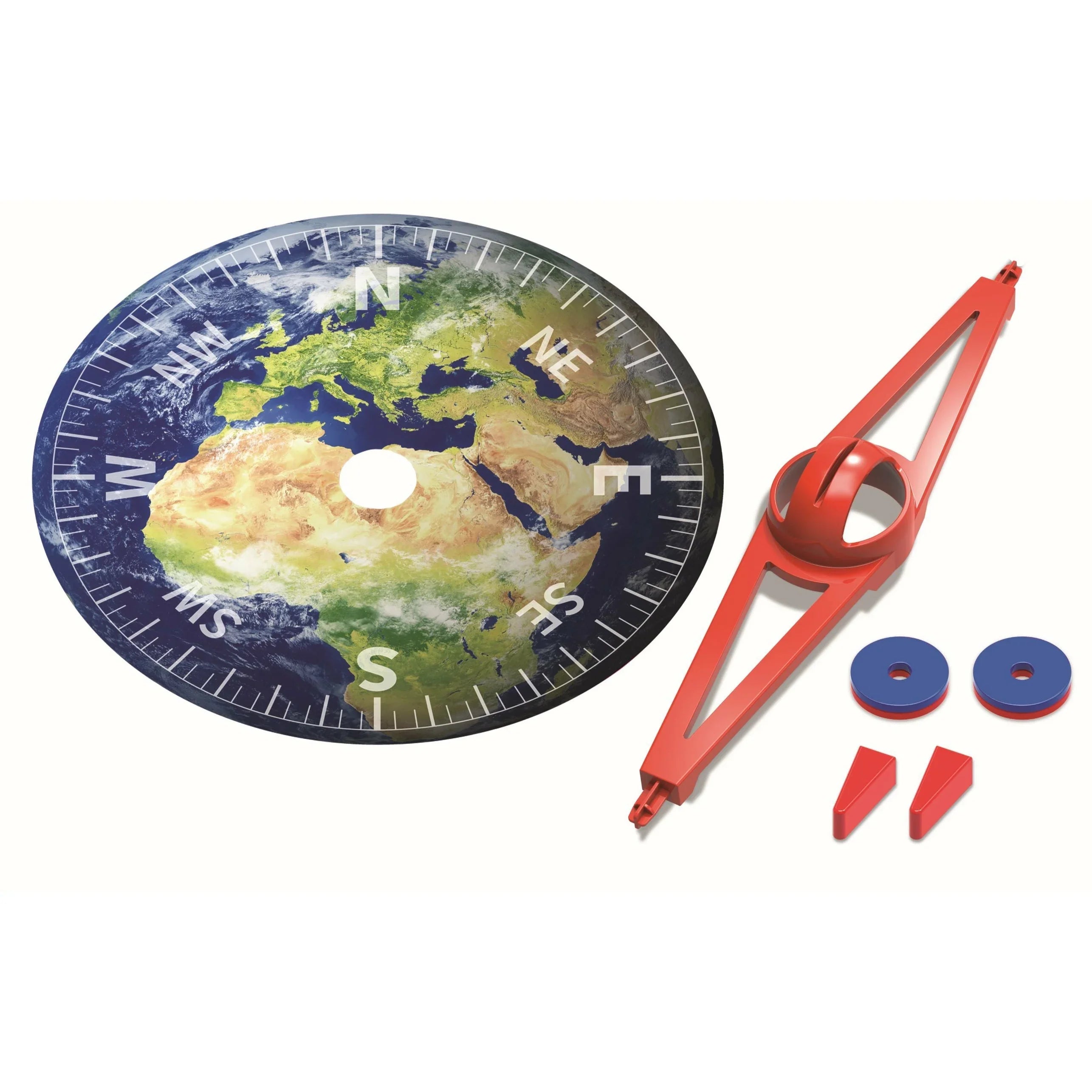 4M Kidzlabs Giant Magnetic Compass Multicolor Age-5 Years & Above