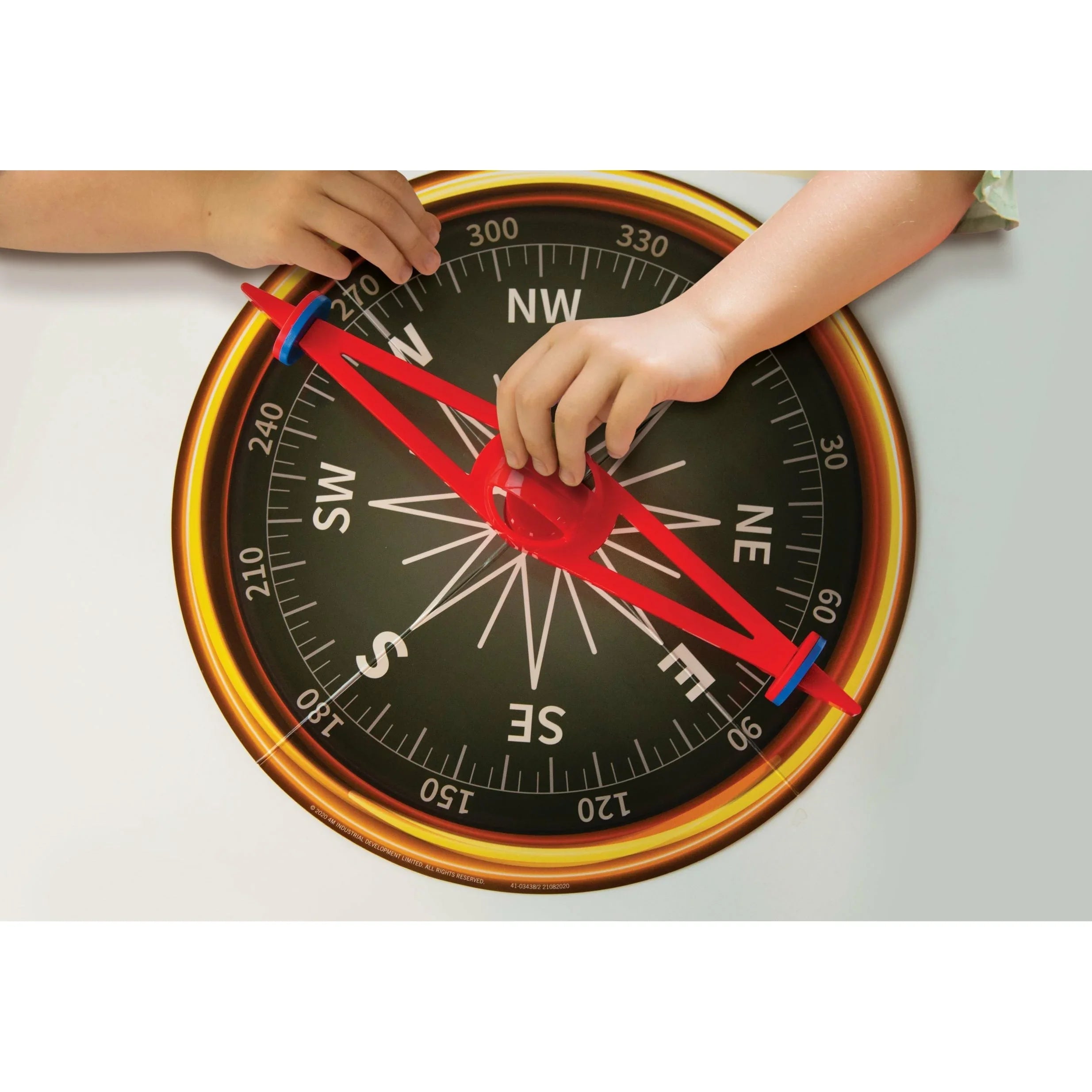 4M Kidzlabs Giant Magnetic Compass Multicolor Age-5 Years & Above