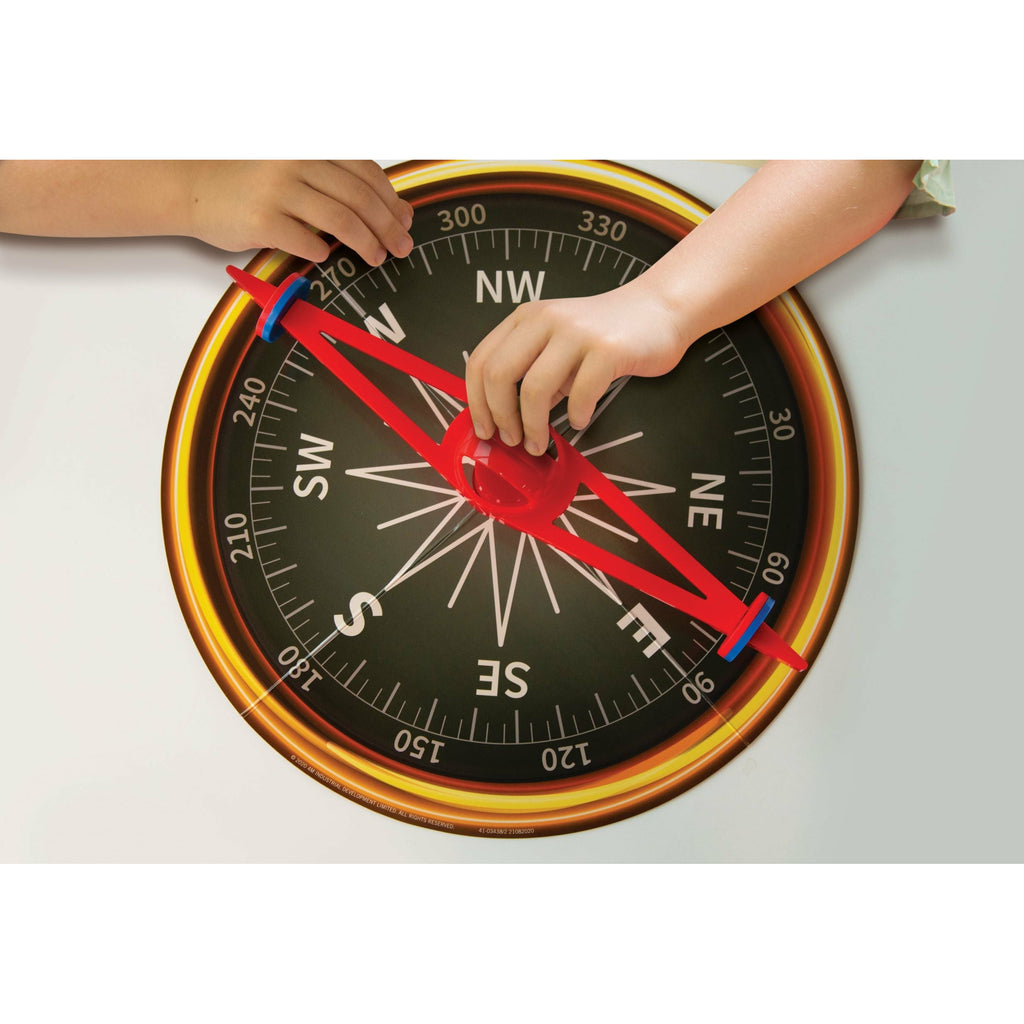 4M Kidzlabs Giant Magnetic Compass Multicolor Age-5 Years & Above