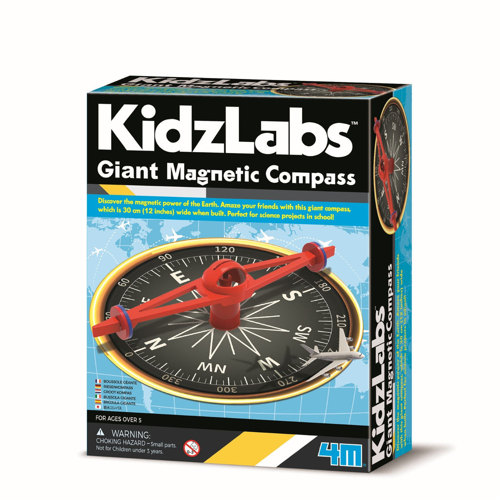 4M Kidzlabs Giant Magnetic Compass Multicolor Age-5 Years & Above