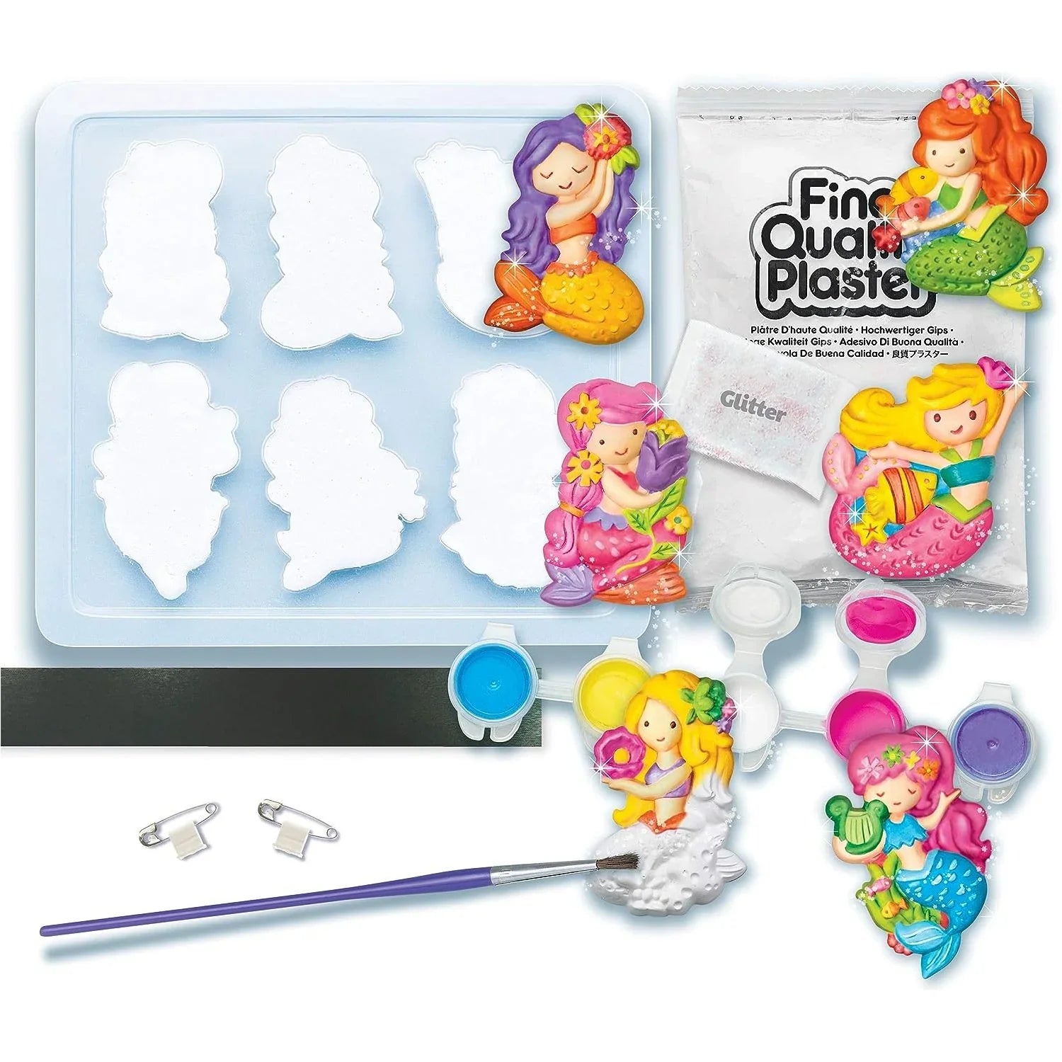 4M Mould And Paint Glitter Mermaid Age- 5 Years & Above