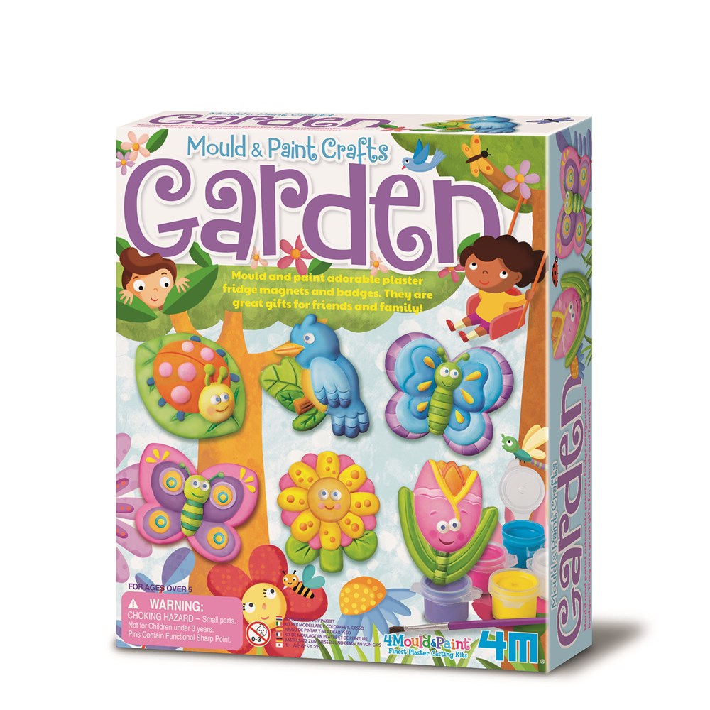4M Mould & Paint- Garden-Multicolor for Age-5 Years & Above