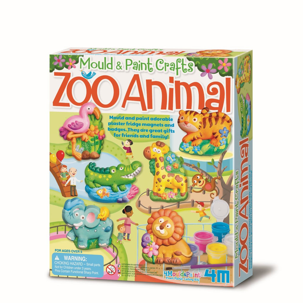 4M Mould & Paint Zoo Animal Multicolor Age-5 Years & Above