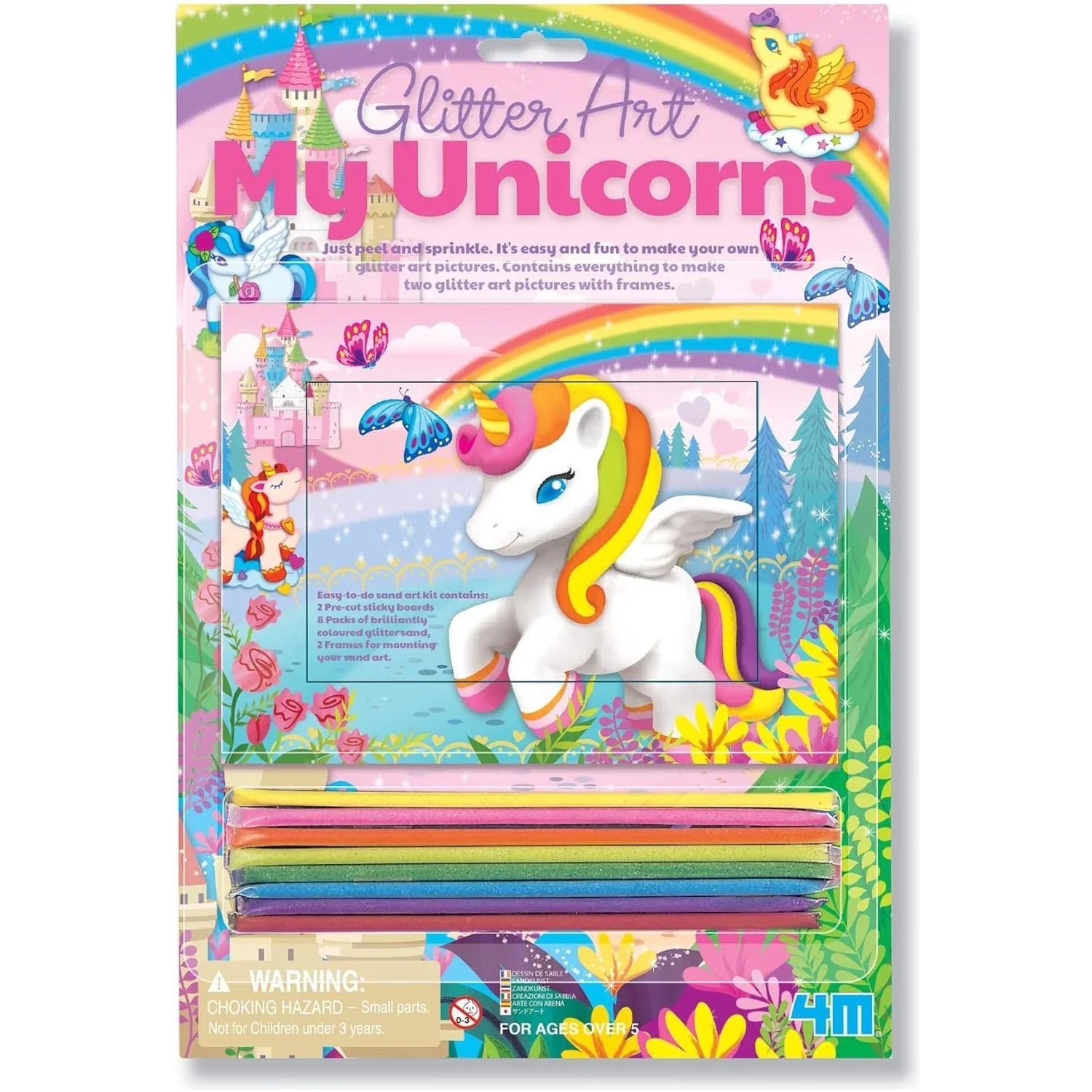 4M Unicorn Glitter Sand Art  Age- 5 Years & Above